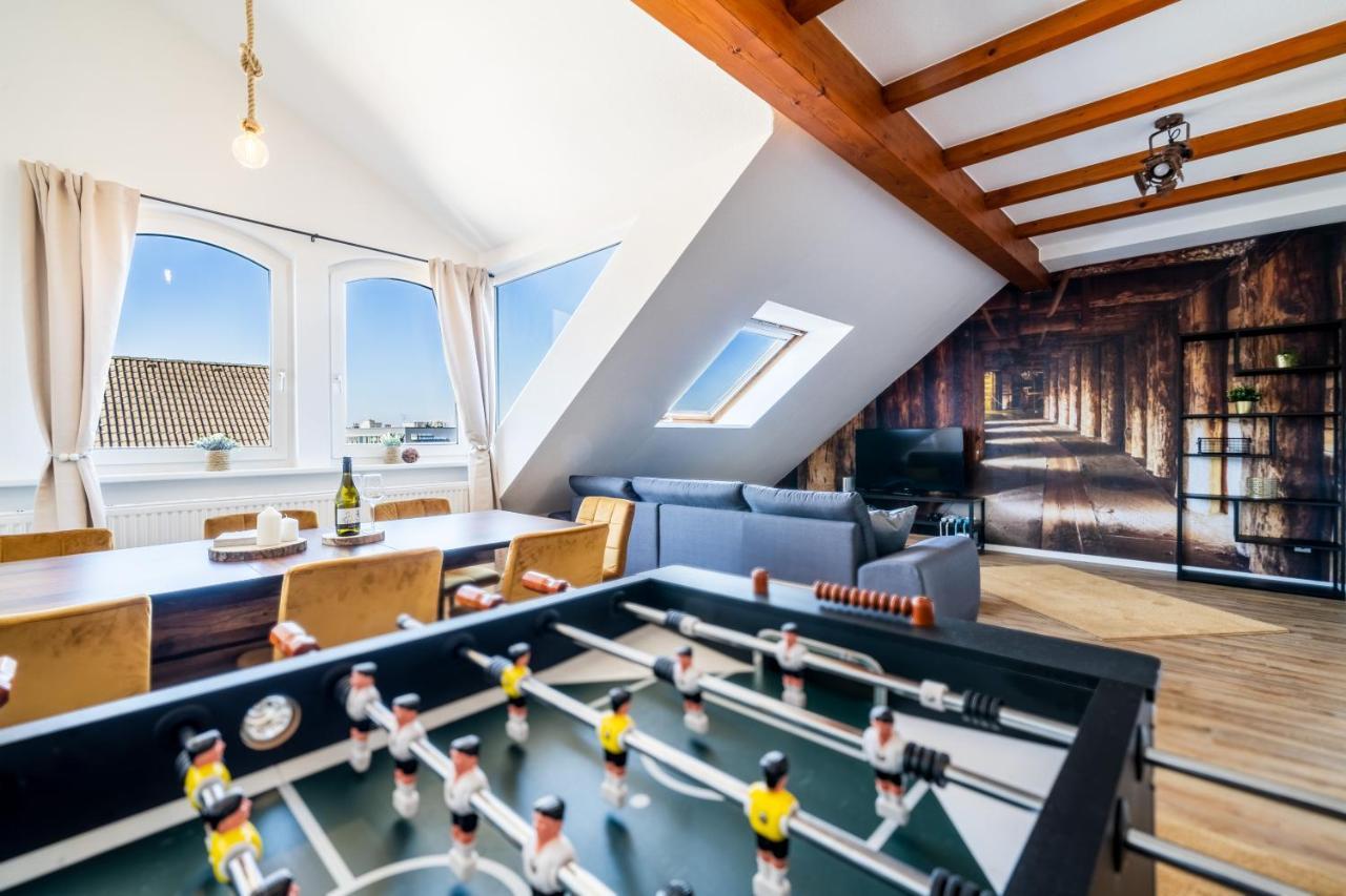 Stylisches Penthouse Zentral Tischfussball 100M2 Wii Hannover Kültér fotó